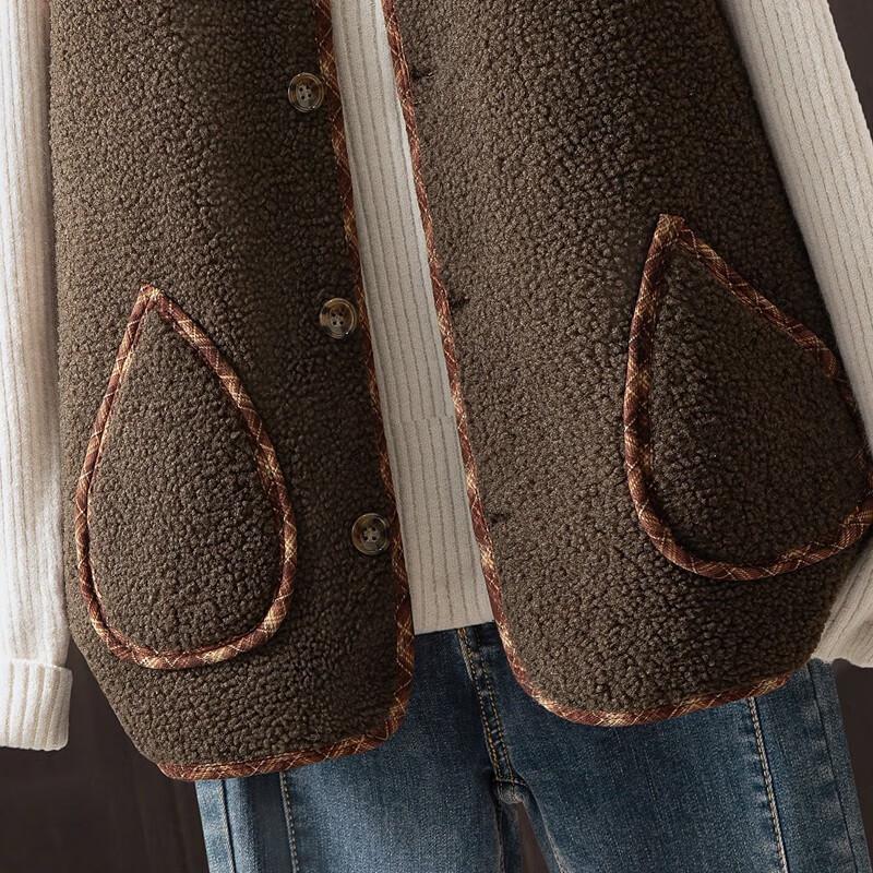 Women's Single-Breasted V-Neck Layering Vest