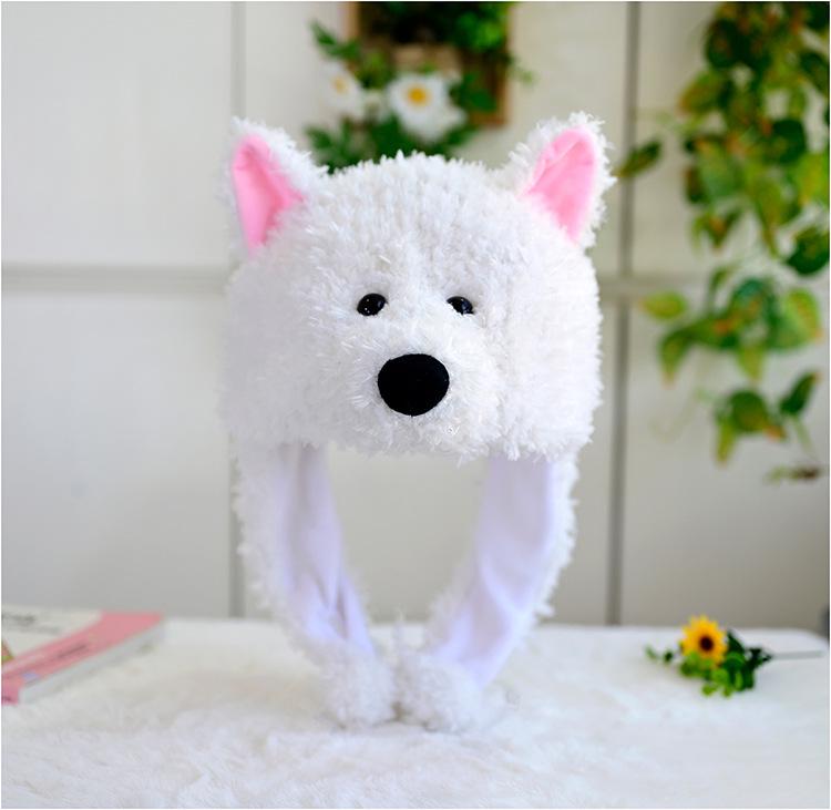 Adorable West Highland White Terrier Plush Puppy Doll - Sleeping Girl Figurine Toy, Perfect Birthday Gift