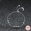 New Sterling Silver S925 Korean Style Simple Star-shaped Bracelet for Women Platinum-plated Creative Bracelet Jewelry