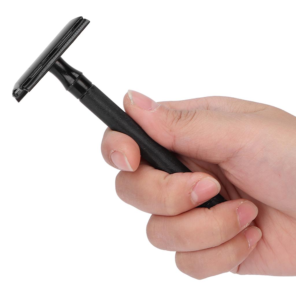 Long Handle Double Edge Safety Razor Metal Manual Safety Shaving Razor Men Shaver Without Blade