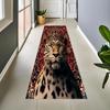 Leopard Design Runner Rug Animal Pattern Home Decor Long Carpet Soft Non-Slip Floor Mat for Hallway Living Room Bedroom