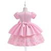 Girls Dresses Infant Baby Baptism Dress For Girls Kids Wedding Party Dresses Bow Beaded Tulle Christening Gown Birthday Children Clothes