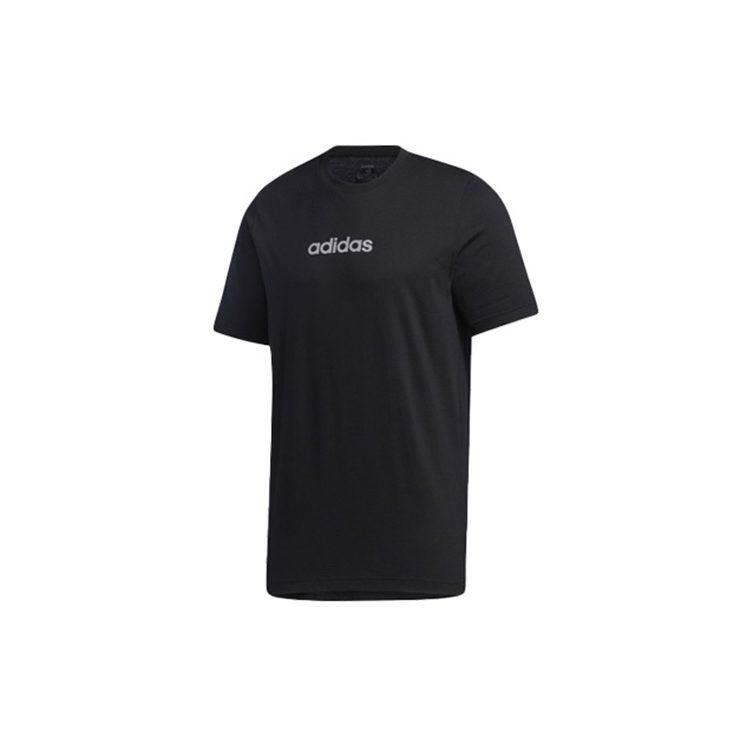 Adidas T Shirts Men's Black Crew Neck Moderate Straight Fit GD5438