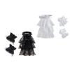 Ruffled Collar Wristband Girls Cosplay Tie Victorian Collar Lapel Medieval Cosplay Victorian Ruffled Tie Collar