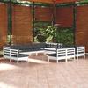 VidaXL Solid Pine Wood Garden Lounge Set 13 Pcs with Cushions Patio Furniture Outdoor Furniture Garden Furniture 3096888