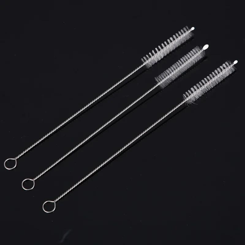 Drinking Straw Cleaning Brush Kit Reusable Tube Pipe Cleaner Nylon Stainless Steel Long Cleaning Brushes for Baby Cup Bottles