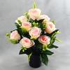 Silk Fabric Petals Silk Rose Bouquet Artificial Silk Roses