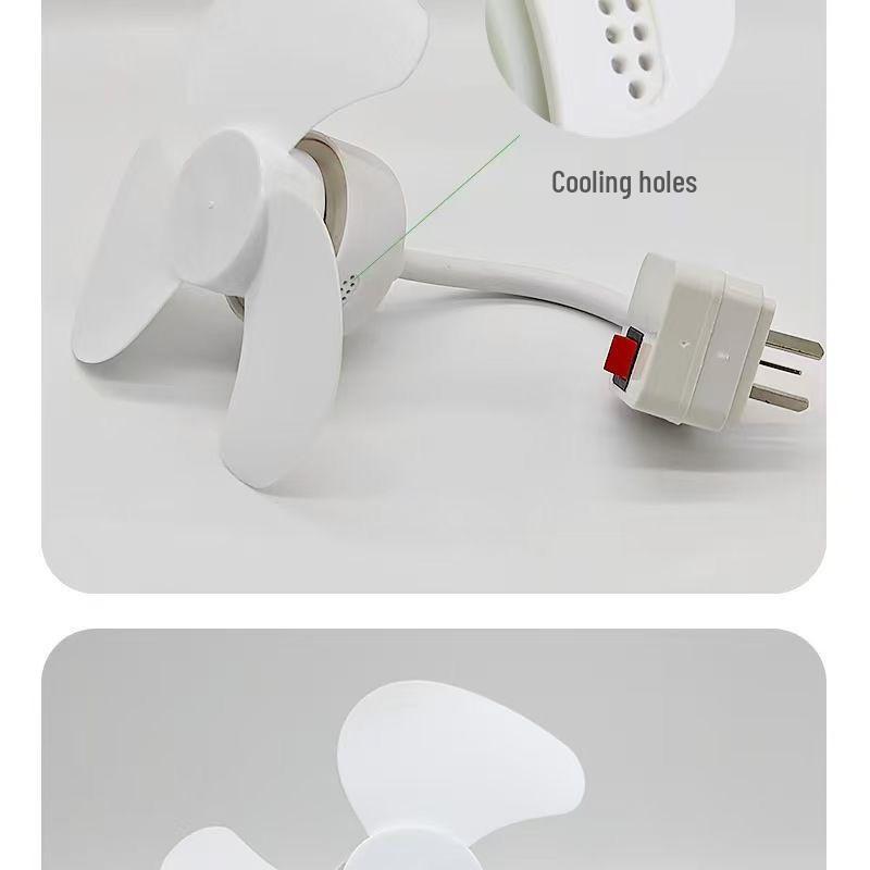 Three-Blade Ultra-Quiet Fan with Strong Wind, Stepless Adjustment, Three-Pin Plug—for Home, Kitchen, and Bedroom (Model SY55).