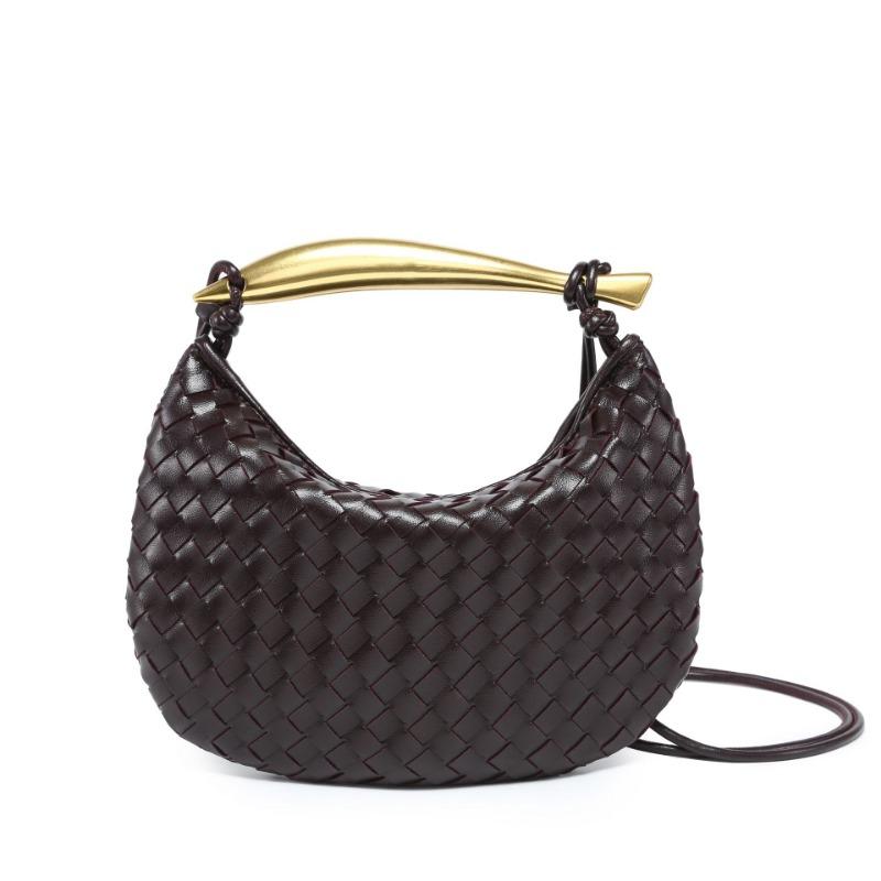 Woven bag sardines niche popular hand bag dumpling bag tide metal handle handbag versatile