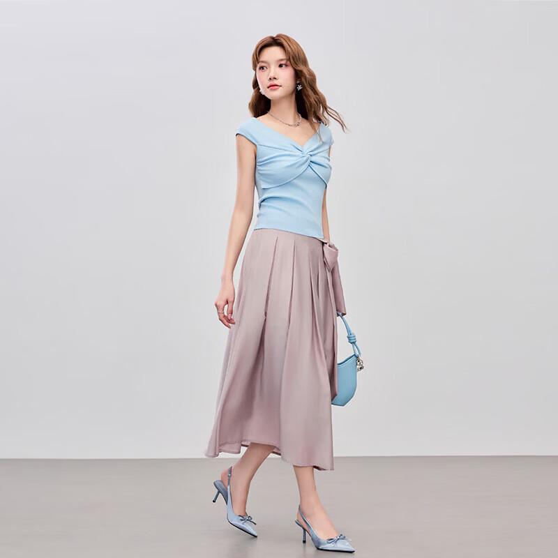 IEF Women's Summer Short Knitted Top