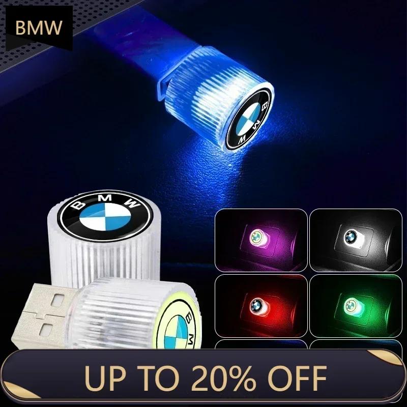 NTHEV1 Hot 2025 For BMW Car Mini USB LED Ambient Light Plug Decorative Atmosphere Lamp For BMW Series i3 i4 G07 G06 G05 G02 G01 F48 F39