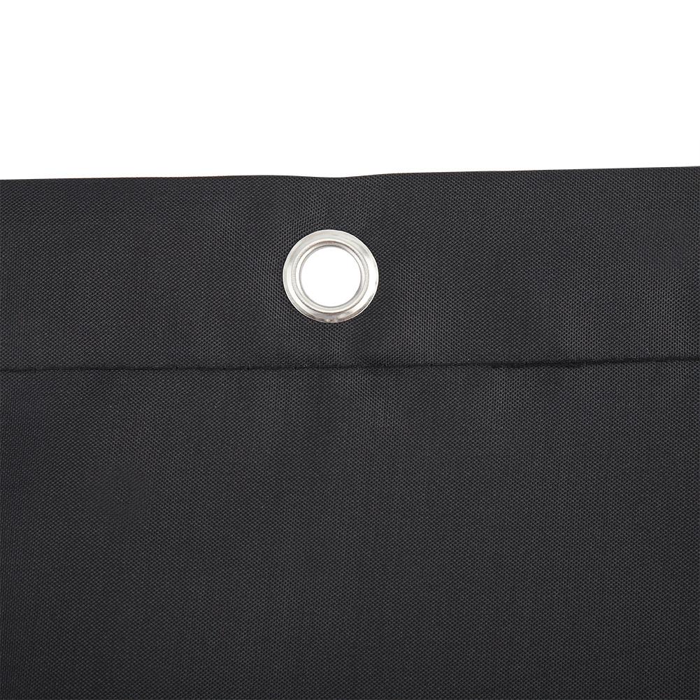 Black Wall Pattern Shower Bath Curtain Waterproof Bathroom Curtain   Hanging Hooks #1