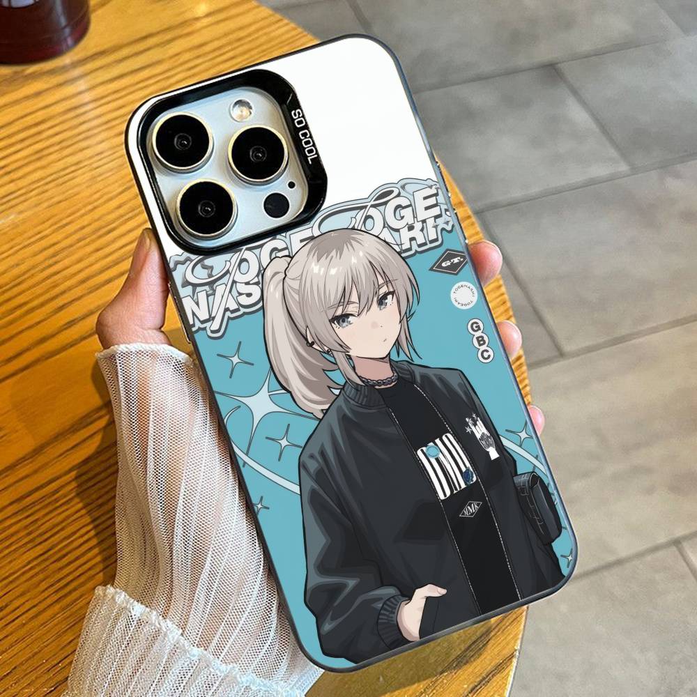 Anime G-GIRLS BAND C-CRY Phone Case For iPhone 16 17 15 14 12 13 Pro Max Black Candy Matte Shockproof Cover