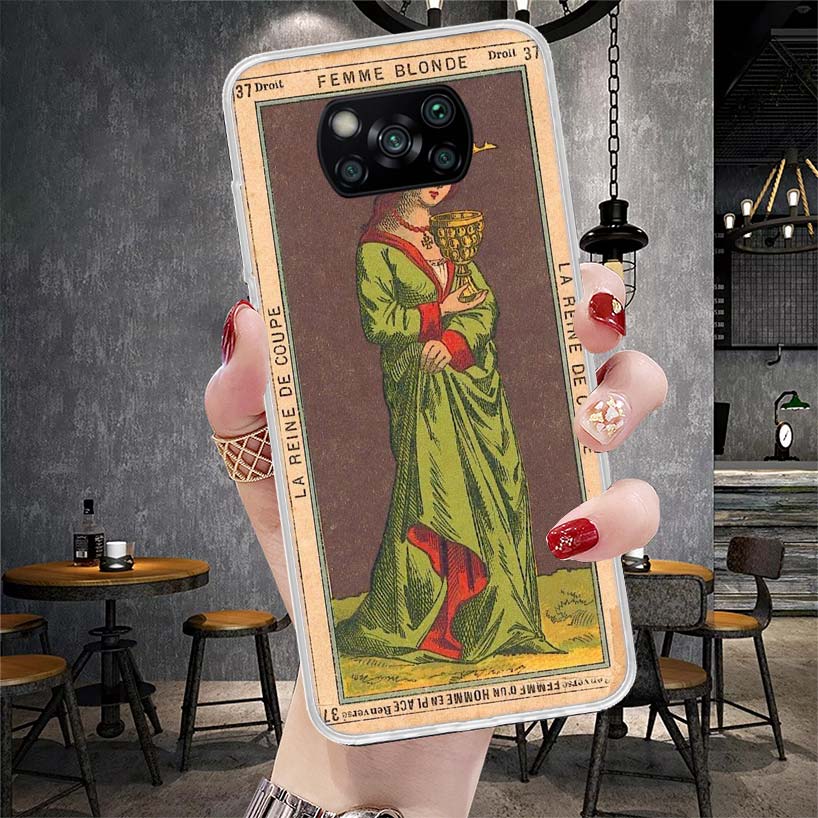Tarot Cards Reading Art Soft Phone Case For Xiaomi Redmi 15C 15 13C 13 Poco X5 X6 X7 F7 Ultra M7 12C 12 10 10C 9C 9A 9T 9 Fundas