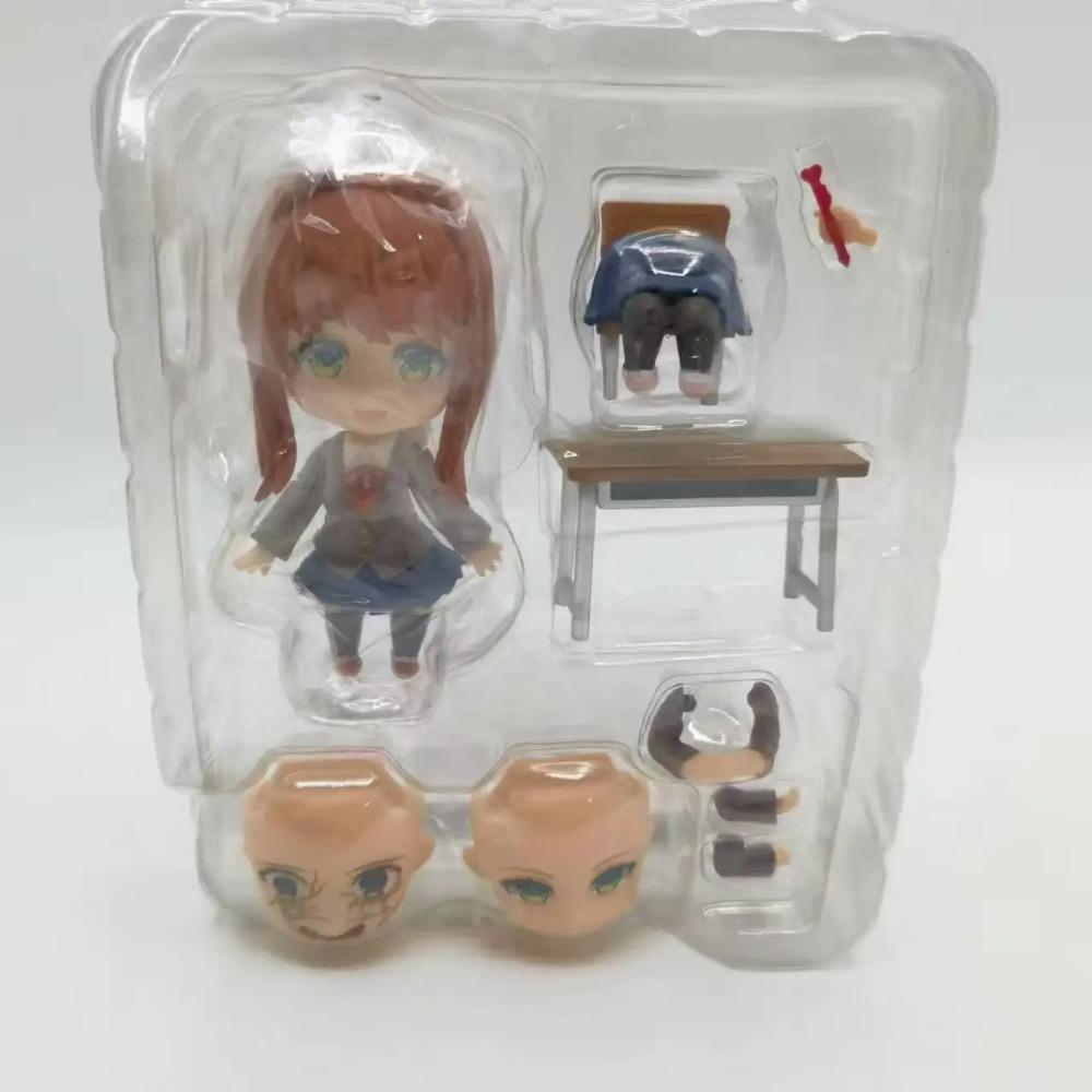 Doki Doki Literature Club! Monika 1817 Cute Girl Articulated Figure Model Toys Christmas Gift 10cm