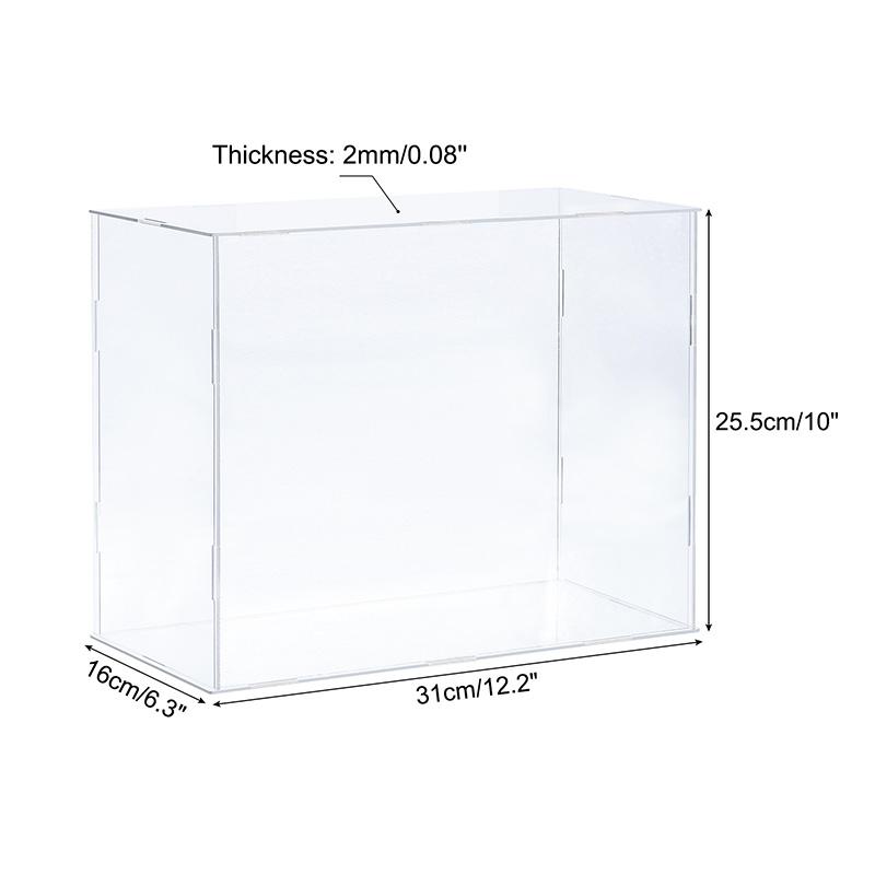 41size Acrylic Display Case for Collectibles Assemble Clear Protection Showcase Cube Storage Box Dustproof Display Organize Toys