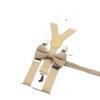 Men Kids Yellow Khaki Brown Suspender Bowtie Set Elastic Adjustable Y-Back Braces Straps Daily Father-Child Braces Accessory