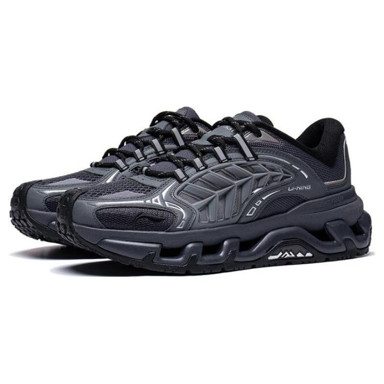 Li Ning Mountain Color Cushioning Low top Casual Shoes Women's Black AGCT360-2
