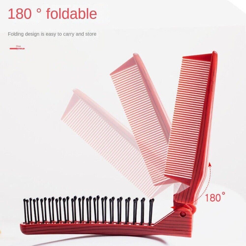 Plastic Foldable Hair Comb Styling Tools Hair Massage Comb Portable Folding Comb