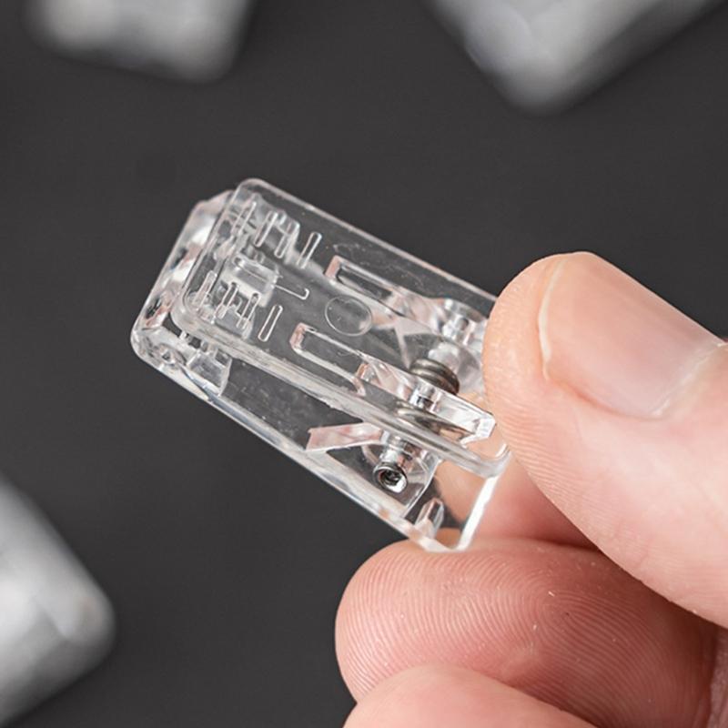 50 PEÇAS Clip Transparente Autoadesivo Gancho para Tapeçaria Clip de Parede para Decoração de Parede de Fotos