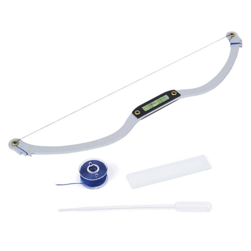 

Eyebrow Measuring Instrument with Spirits Levels For Accurate Length And Shape Determinations Metal Comfortable Grip срібний