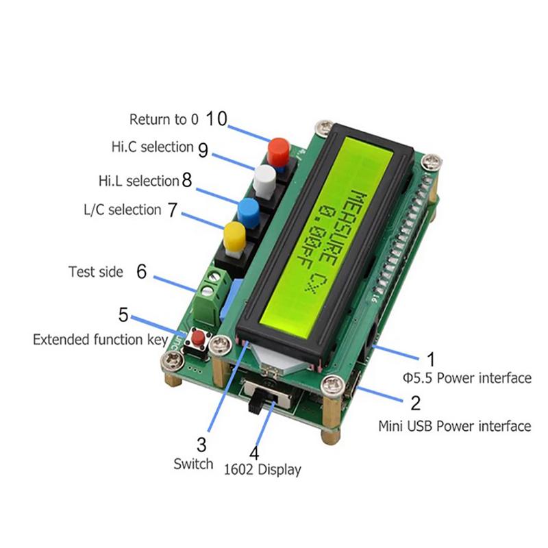 Digital Lc100-A Lcd דיוק גבוה השראות קיבול L/C מד בודק