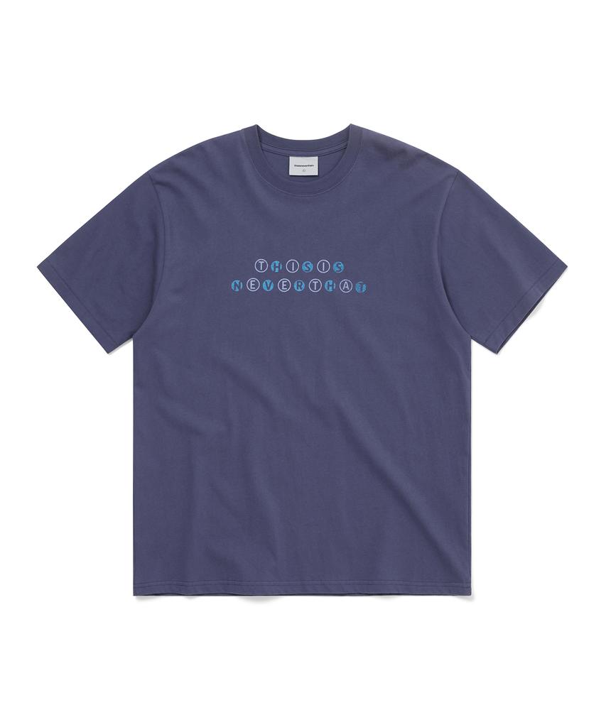 THISISNEVERTHAT Orb Type Tee Violet Blue