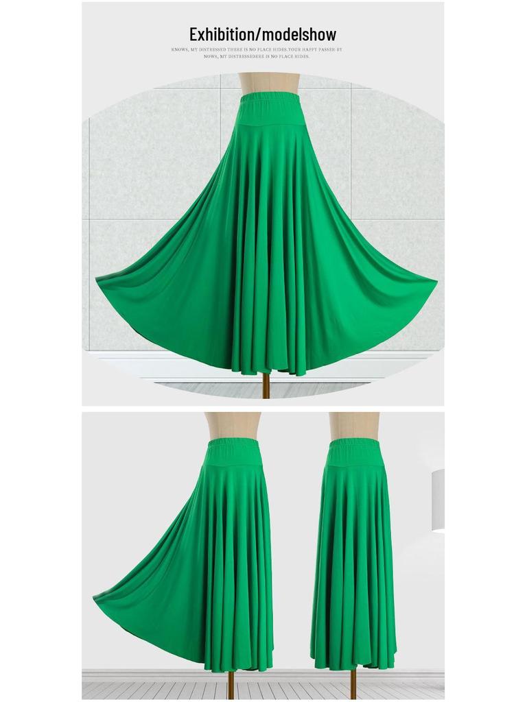 6-Meter Milchseide Ballsaalrock mit großem Schwung