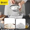 COOKER KING 304 Stainless Steel Fine Mesh Oil Strainer Colanders Flour Colander Sieve Pastry Baking Tools Kitchen Accessories