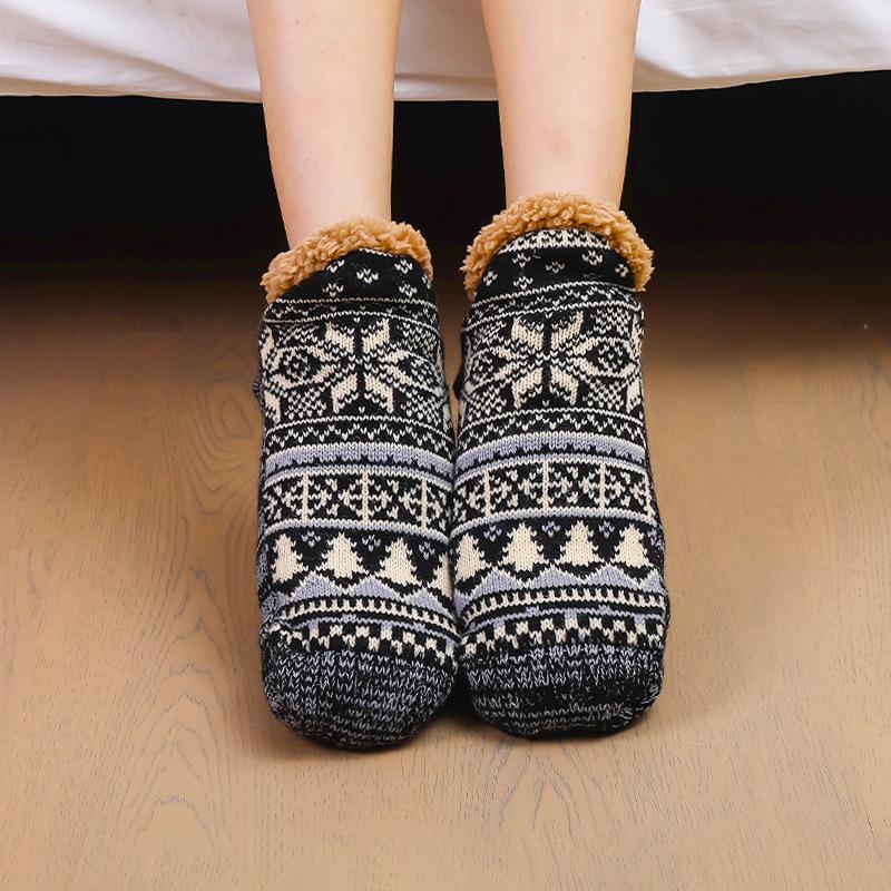 2025 Unisex Fall and Winter Floor Socks Warm Women Men Thicken Snow Socks Sleep Carpet Socks Slippers Socks Non-slip Yoga Socks