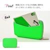 Moo 75030 Short Wallet, Zipper-Around, Bifold, Neon Color, Unisex, Men's and Women's, Green