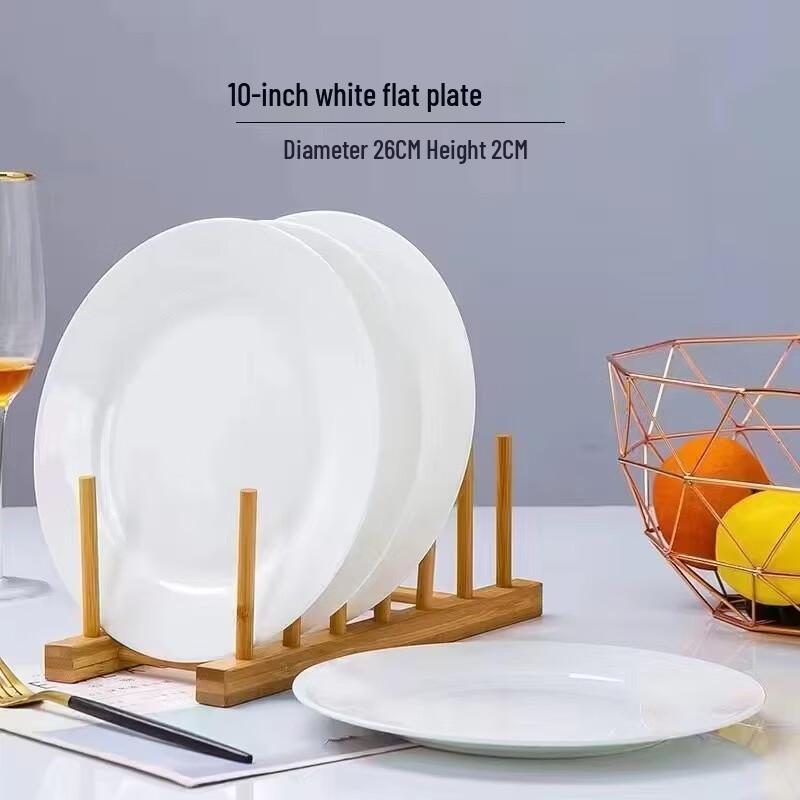 Huaiyi White Ceramic Dinnerware Collection