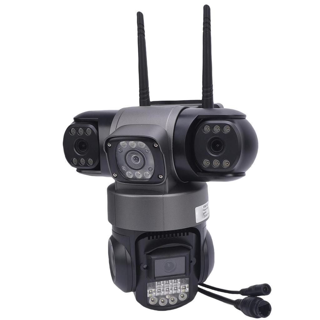 2MP Triple Lens Security Camera 2.4GHz WiFi Security Camera with Motion Detection 2 Way Talk Smart Alarm Support Up To