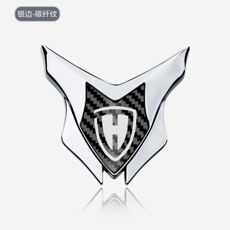 Haojin Motorcycle Electric Vehicle All-metal Decorative Sticker 3D Three-dimensional Modified Shield Logo Front Windshield Side Logo Badge Logo