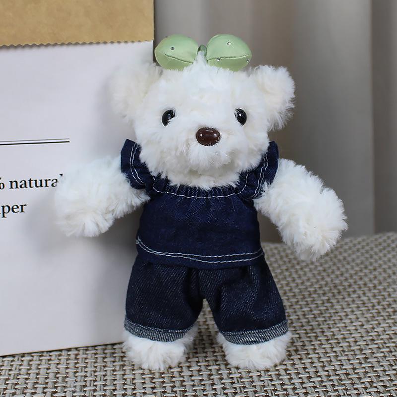 Denim Overalls & Pants for Doll, Bear & Rabbit - Cotton Replacement Clothes & Accessories Set