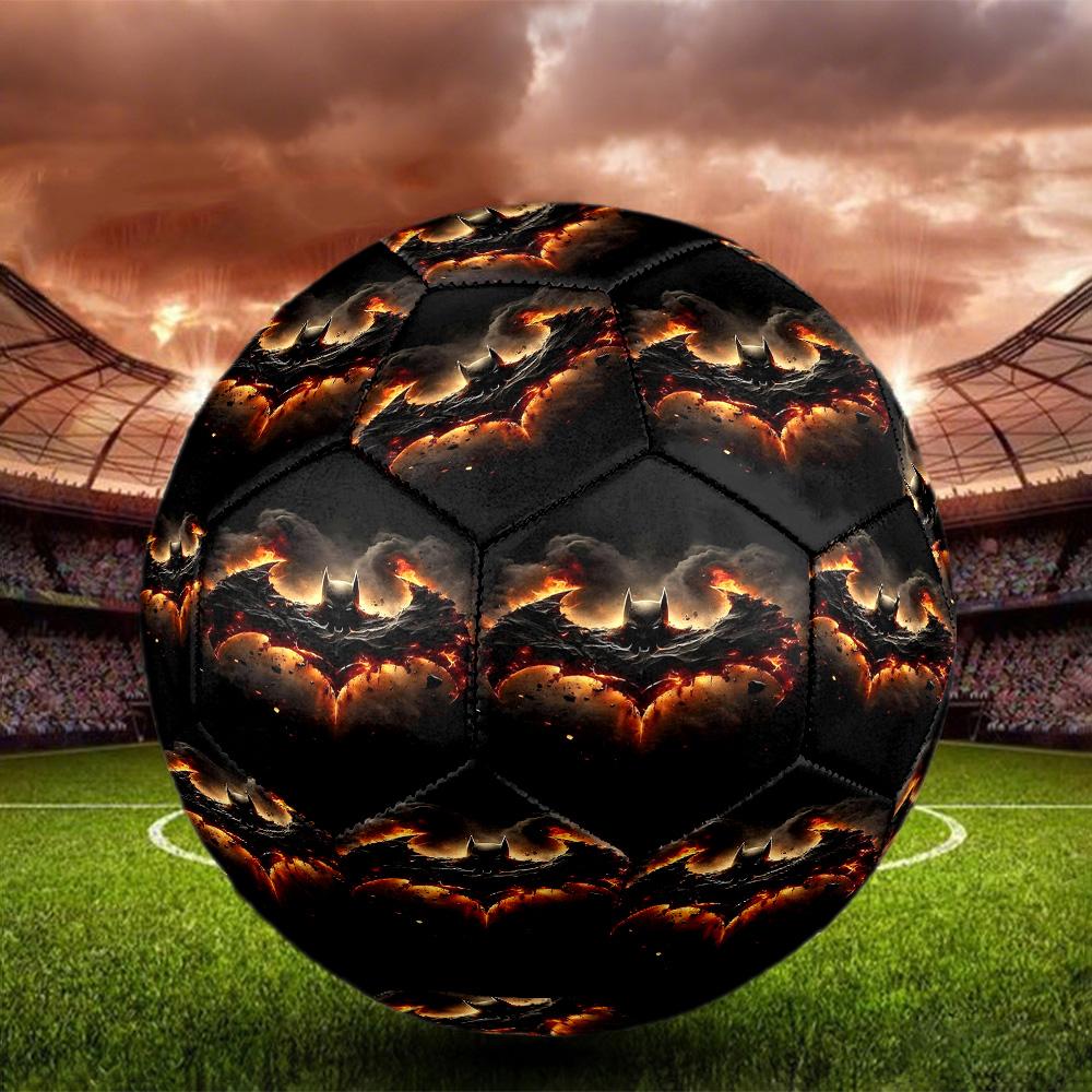 Superheroes Print Size 5 Soccer Ball, Standard Match Football for Sports Game and Team Practice, Ideal Gift for Soccer Fans