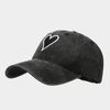 European and American Fashion Love Embroidery Label Baseball Cap Women Wash Old Cap Men Trend Personality Versatile Sun Hat