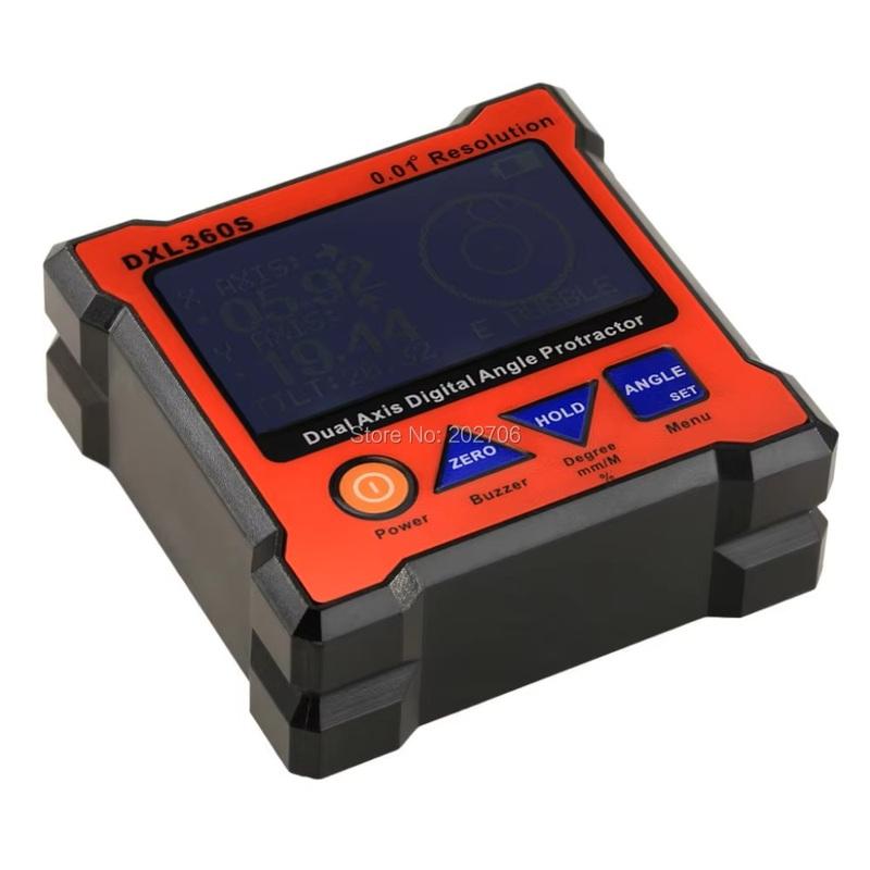 Digital Protractor Inclinometer DXL360S/DXL360 Angle Ruler Elevation Meter Dual Axis Level Measure Box for Precision Measurement