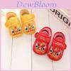Tiger Head Baby Shoes With Silk Upper For Toddler Learning And Antislip Grip