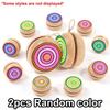 2PCS Handcrafted Wooden Yoyo - Circular Exercise Toy for Adults, DIY Paintable Design for Creative Decoration, Party Games ZSY