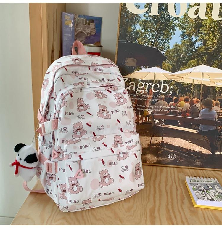 Schoolbag schoolbag for girls, junior high school students, casual large-capacity backpack 1011 new college student computer backpack tide, wholesale