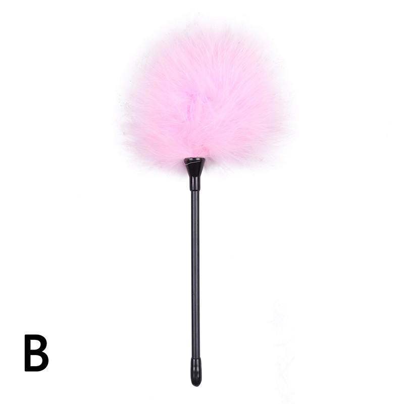 Multi Color Variety Sexy Feather Tickled Whip Flirting Teasing Stimulating Kinky Paddle Whips BDSM Fetish Mischief Adult Sex