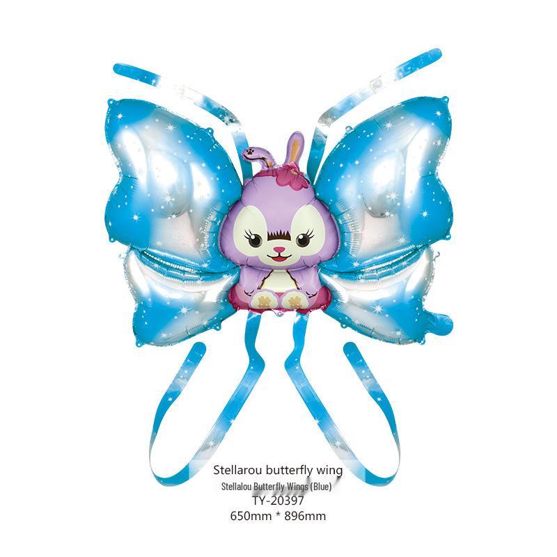 Colorful Children's Angel Wings Inflatable Butterfly Balloons for Night Market and Street Stall Decoration