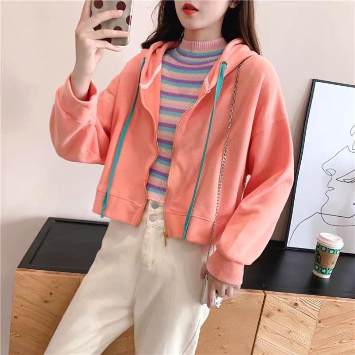 2024 New Korean Style Women s Petite Loose Jacket - Versatile Spring/Autumn Short Jacket XL оранжевый