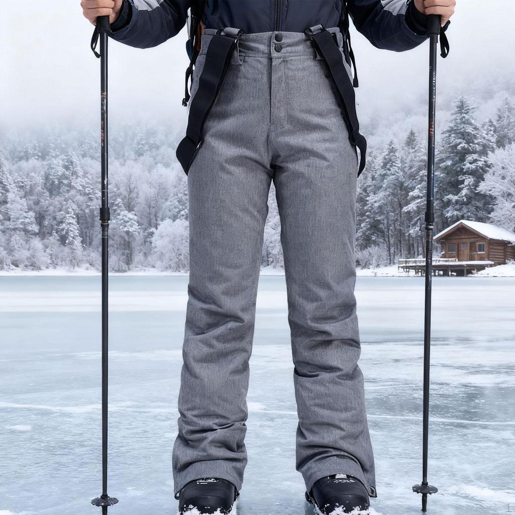 Insulated Ski Pants, Comfortable, Windproof And Warm Men's Winter Snow Pants for Hiking,