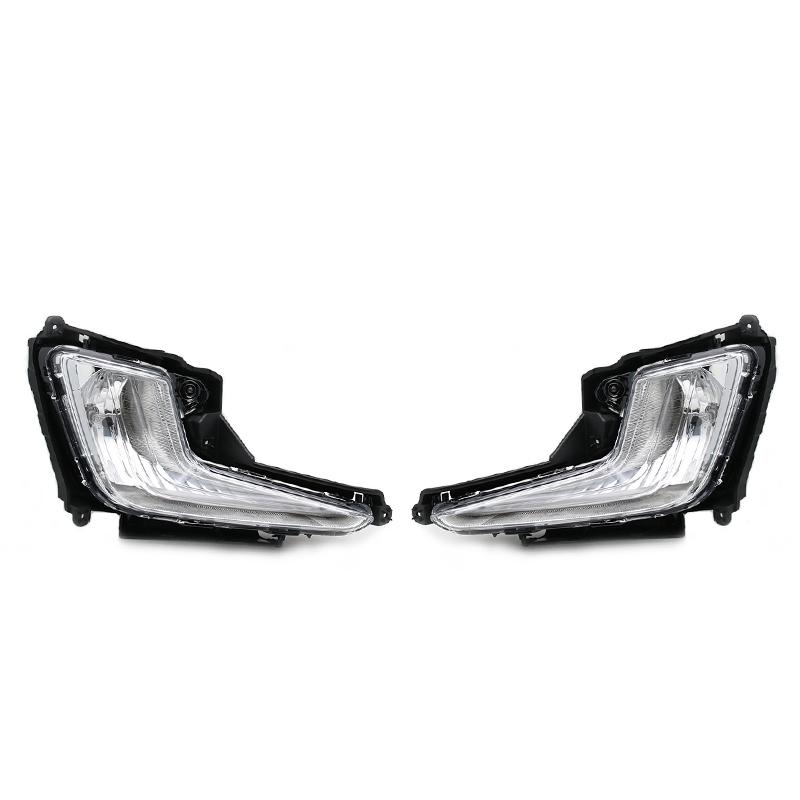 For Kia Rio K2 2011 2012 2013 2014 Front Bumper Fog Light DRL Daytime Driving Running Lamp Foglight