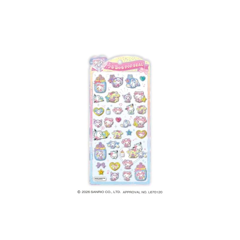 Crux Uru-Churu Stickers Sanrio Characters/White Cat Baby 139154