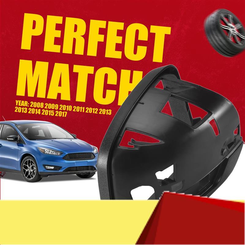 Rear View Mirror Cover Frame Mirror Shell Base Exterior Accessories For Ford Focus 2008-2017-M53K