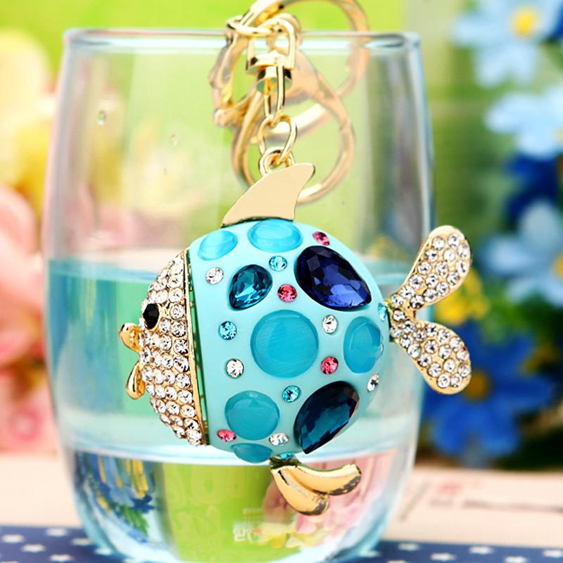 4 PIÈCES/ENSEMBLE Grand Animal Marin Poisson Femmes Luxe Strass Cristal Pendentif Souvenir Anniversaire Sac Cadeau Charme 1PC
