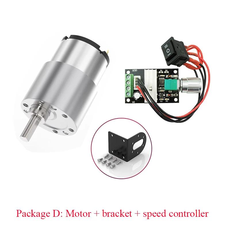 JGB37-520 DC 12V 24V Untersetzungsgetriebemotor Hohes Drehmoment Hohe Leistung 15kg 7RPM-960RPM 520 Getriebemotor Umgekehrter Motor